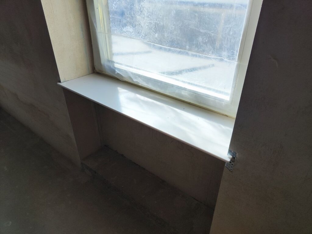 Фото подоконник из акрилового камня белый