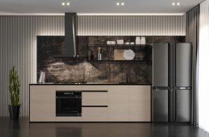 Пример работы 8113 Black Quartzite Пример работы 8113 Black Quartzite